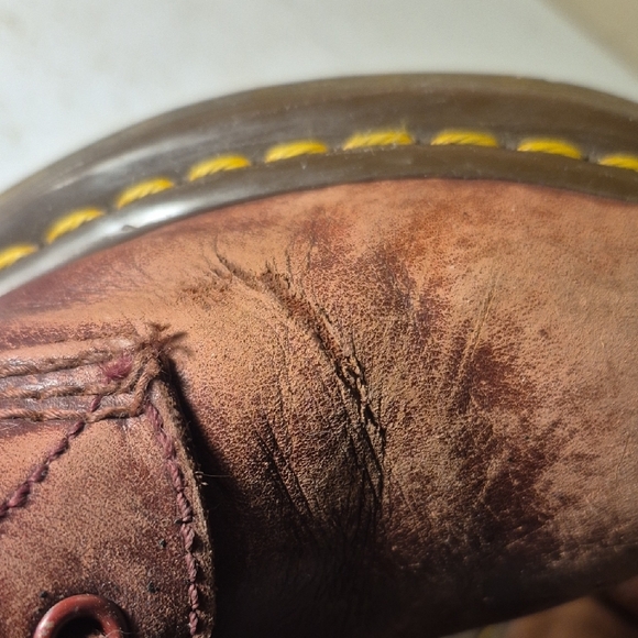 Dr. Martens Distressed Brown Leather Boots - Picture 10 of 10